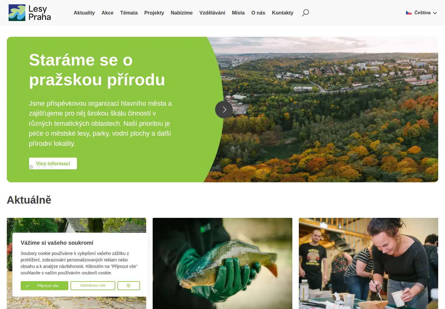 Captured homepage of lhmp.cz in the current scan