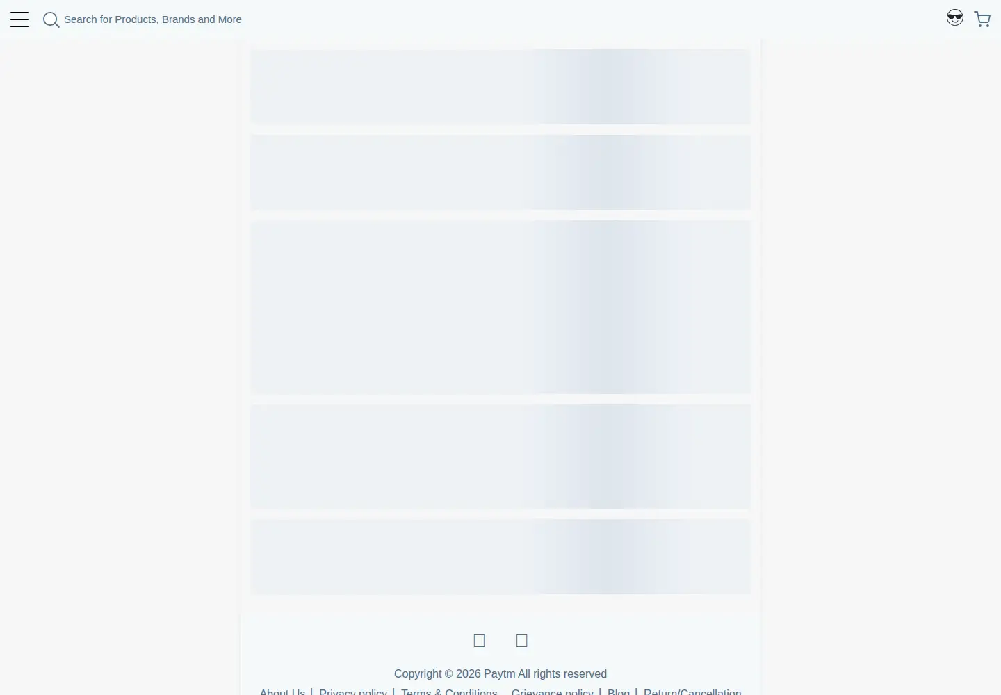 Screenshot of paytmmall.com
