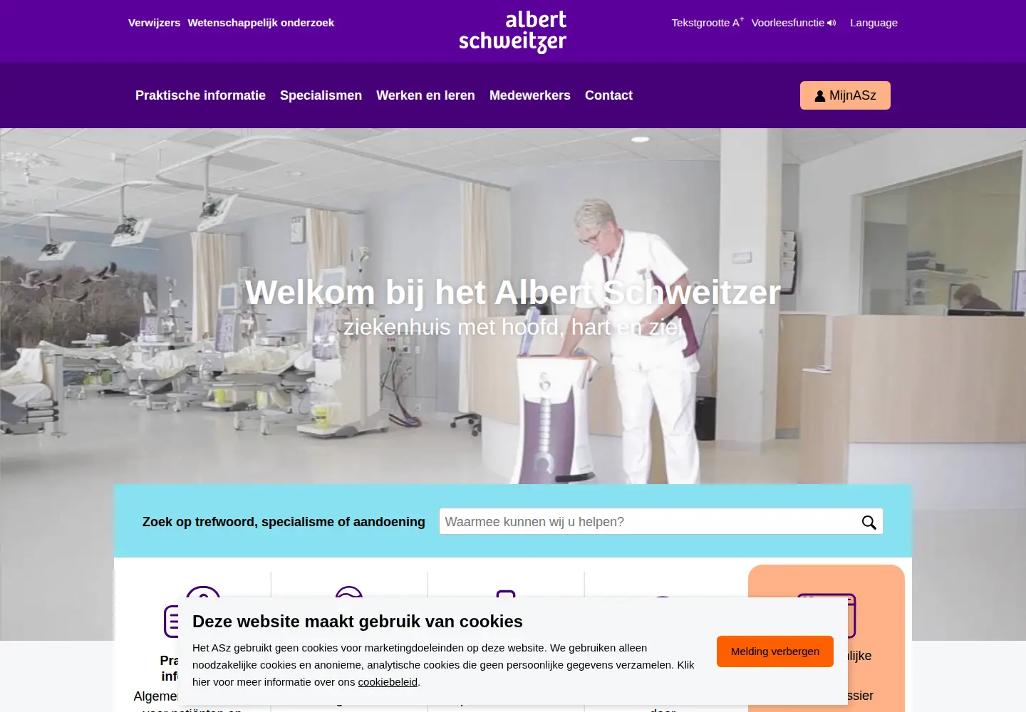 Screenshot of asz.nl