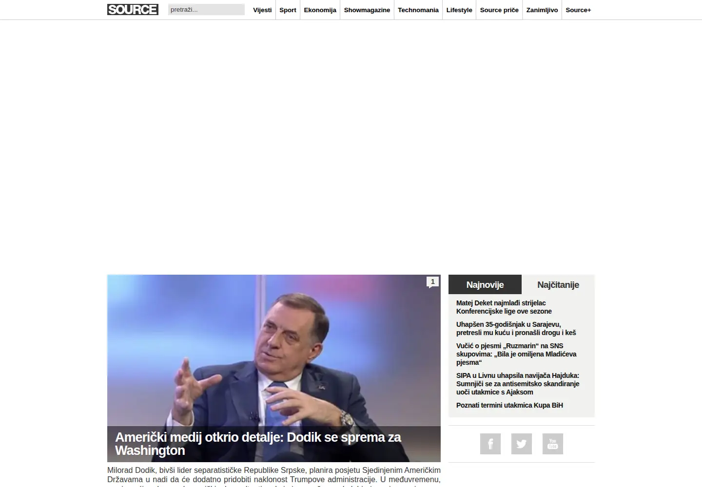 Screenshot of source.ba