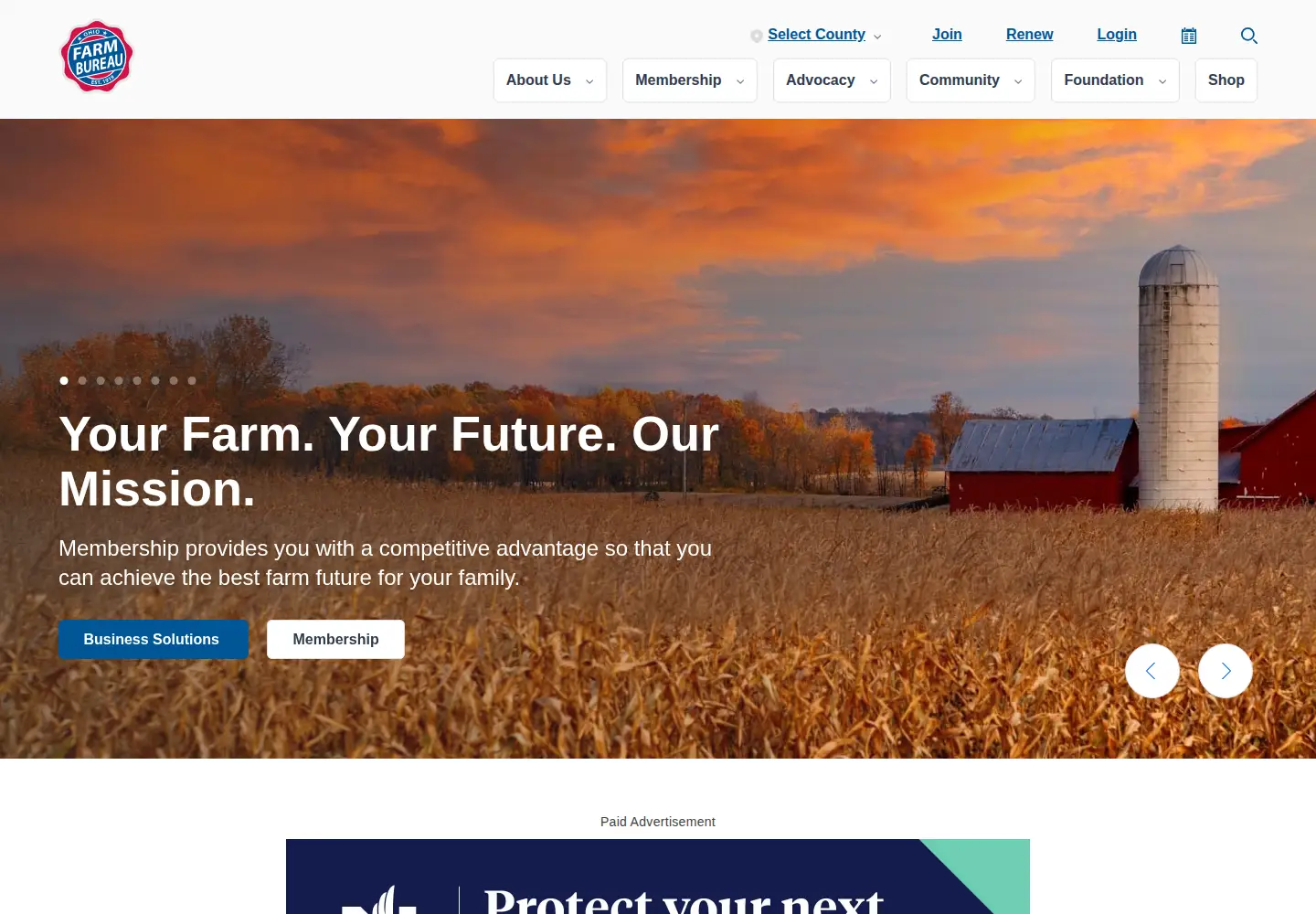 Screenshot of ourohio.org