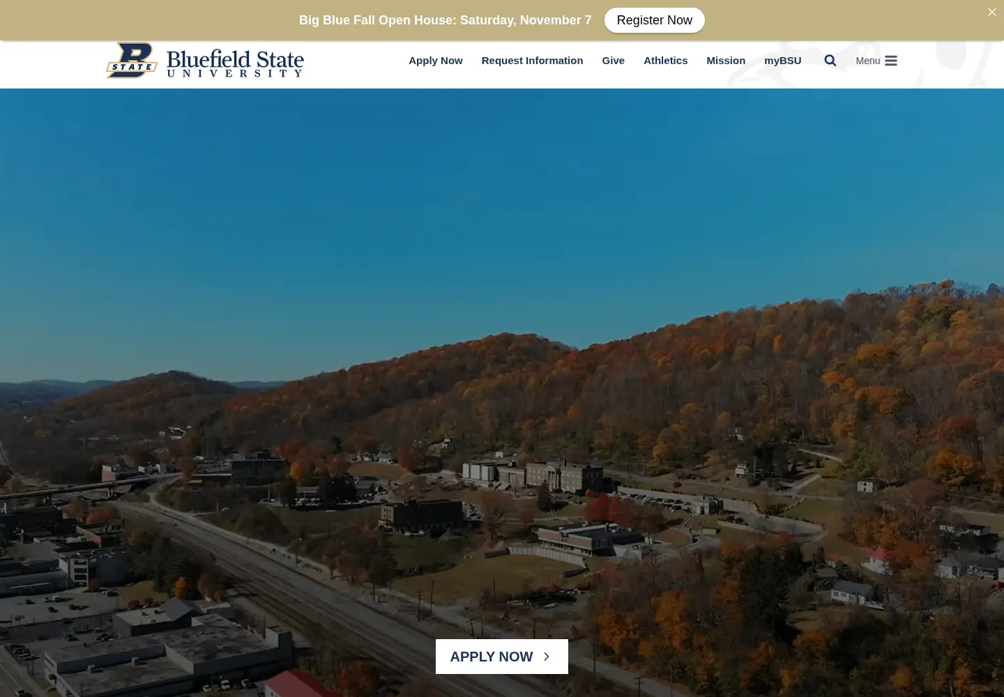 Screenshot of bluefieldstate.edu