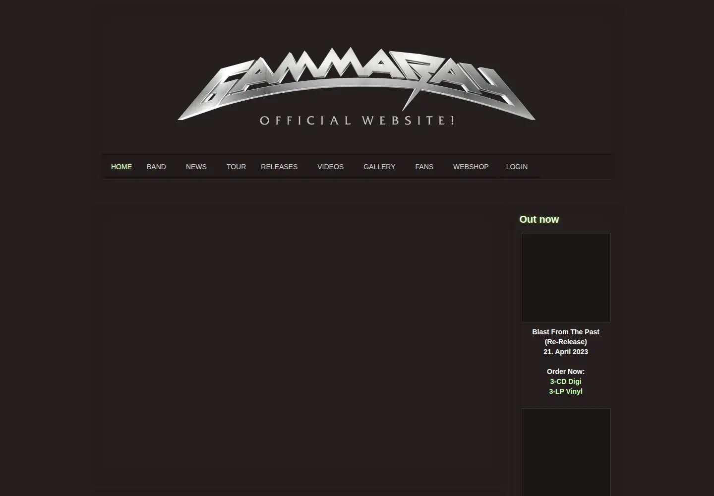 Screenshot of gammaray.org