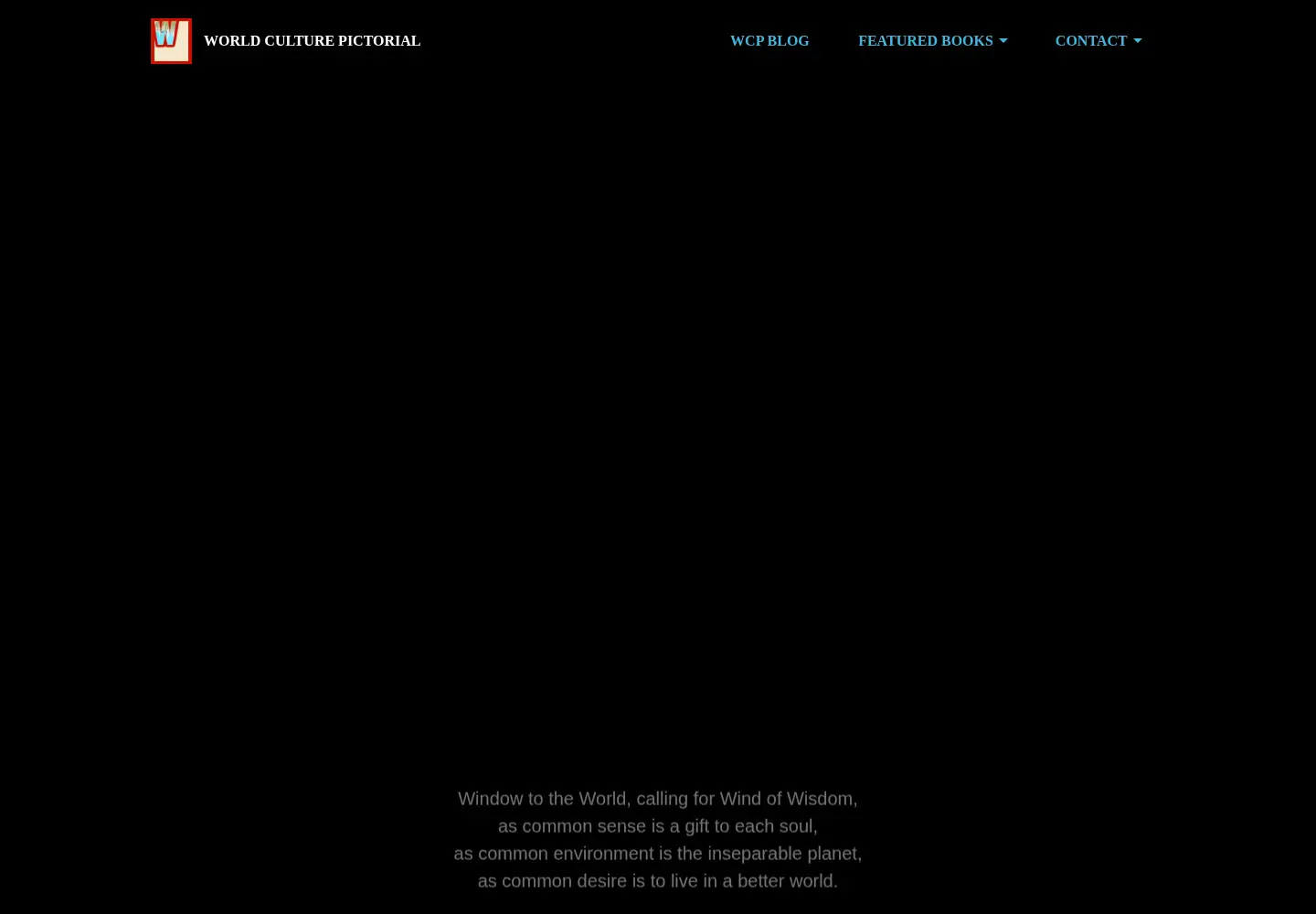 Captured homepage of worldculturepictorial.com in the current scan