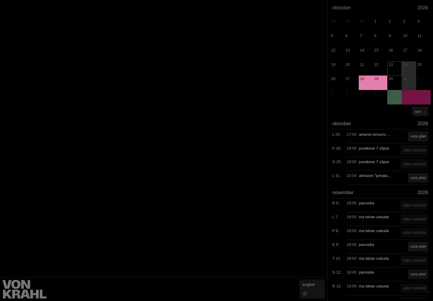 Screenshot of vonkrahl.ee