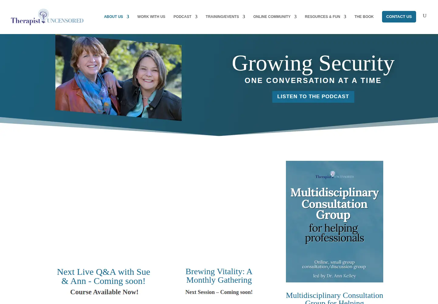 Screenshot of therapistuncensored.com
