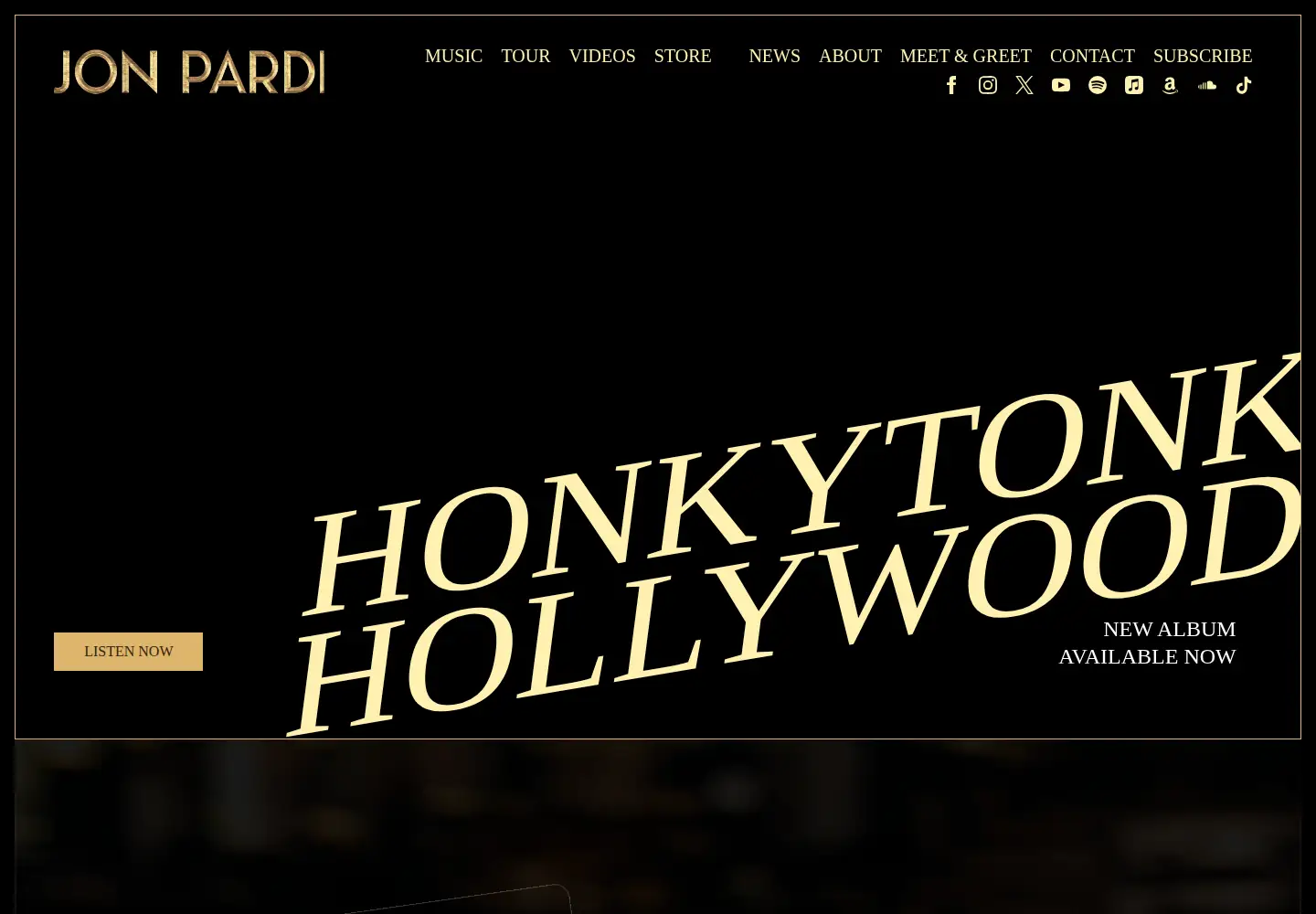 Screenshot of jonpardi.com