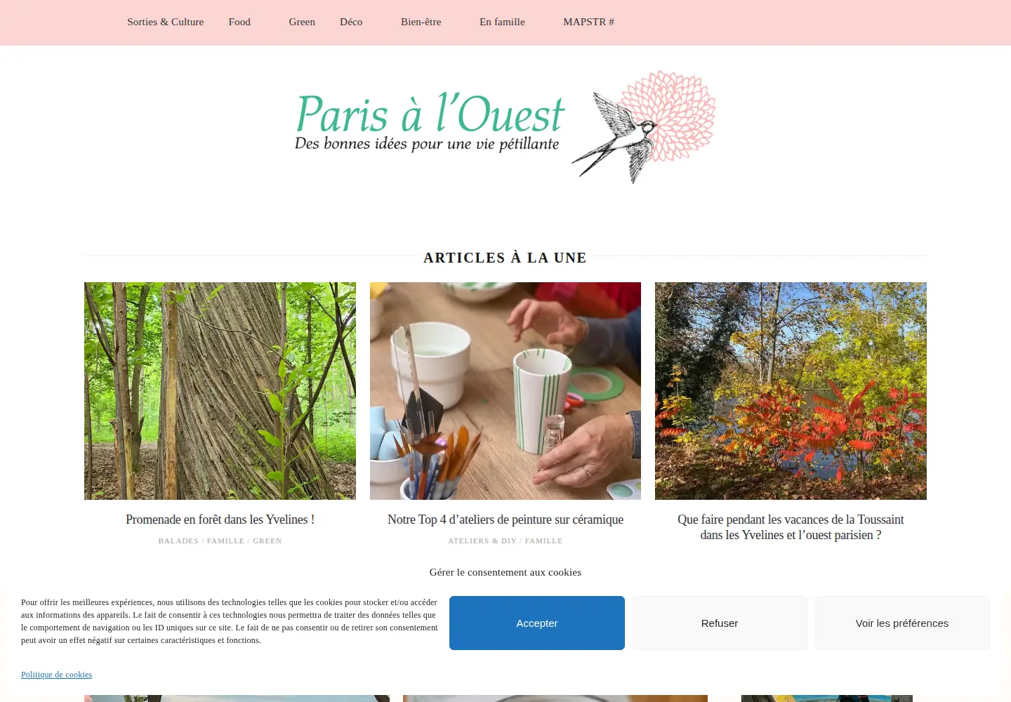 Screenshot of parisalouest.com