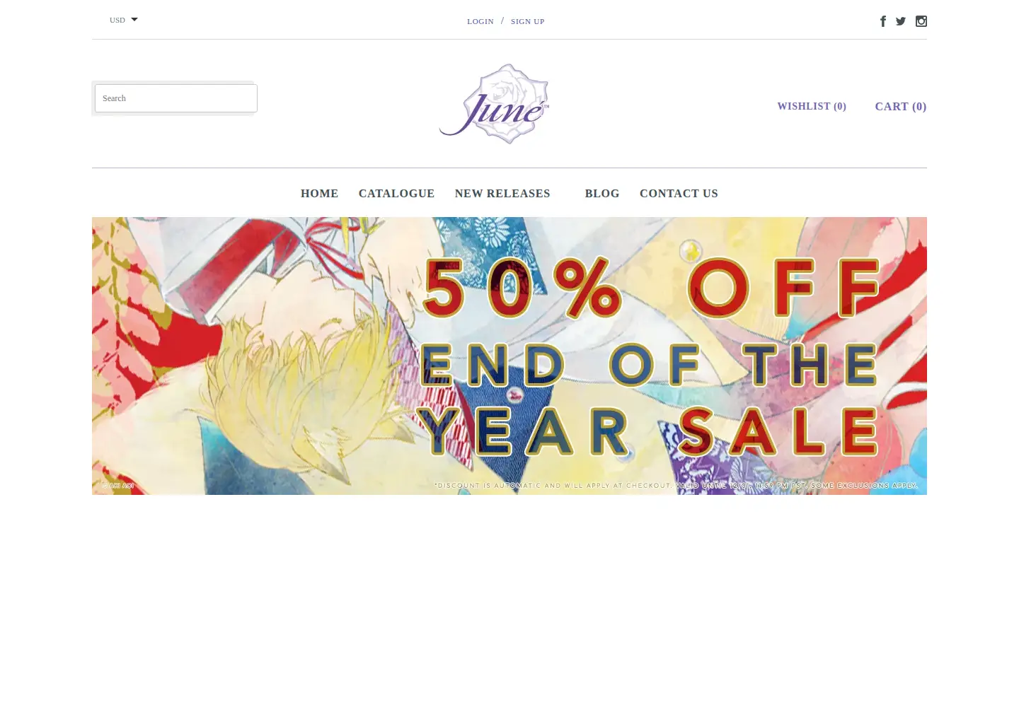 Screenshot of junemanga.com