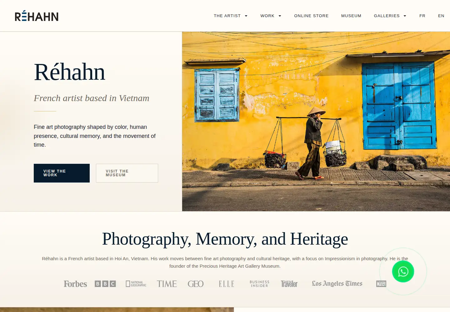Screenshot of rehahnphotographer.com