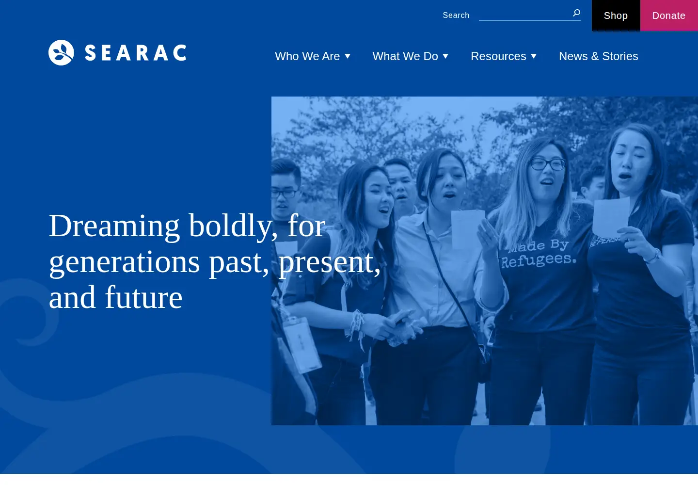 Screenshot of searac.org