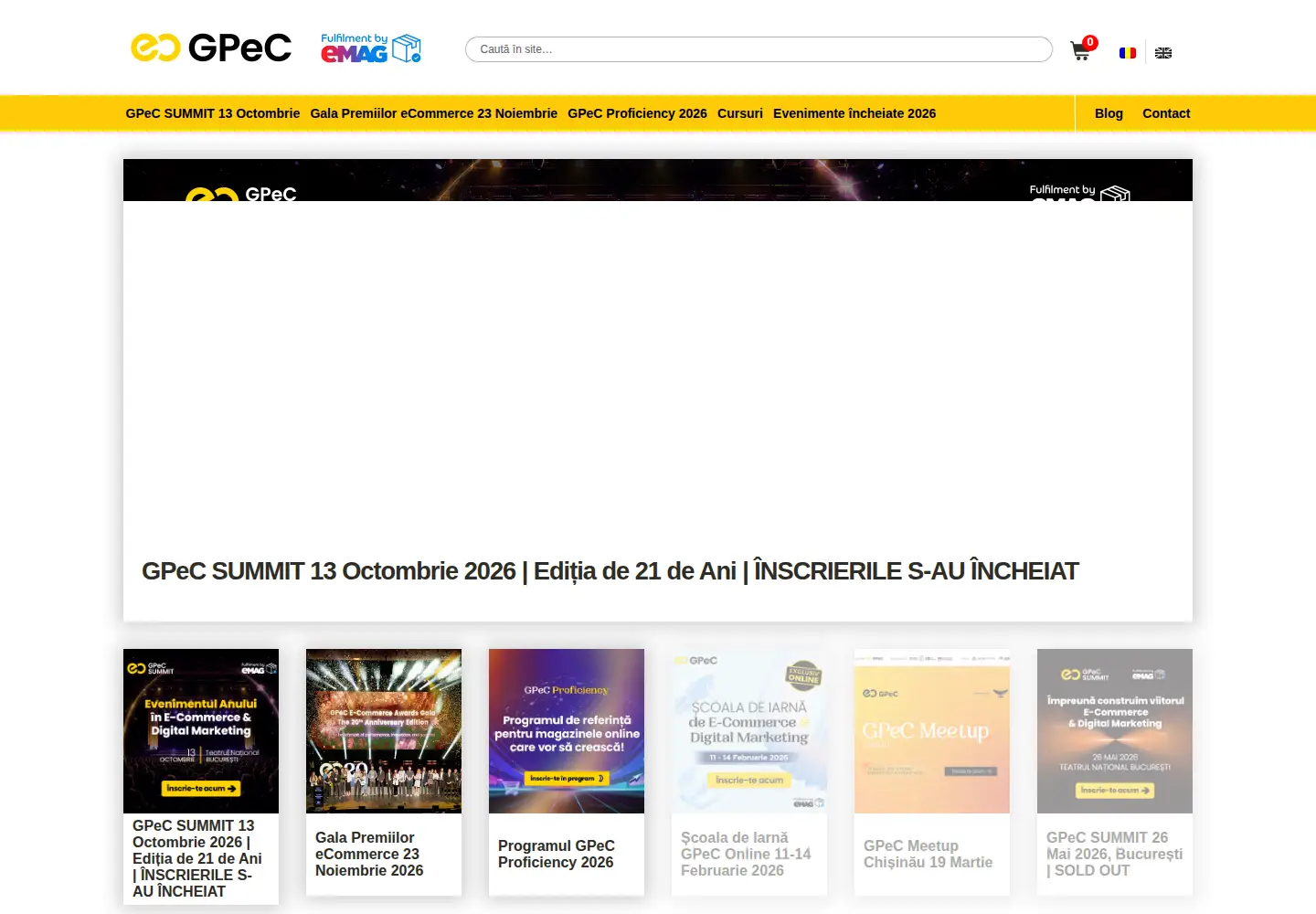 Screenshot of gpec.ro