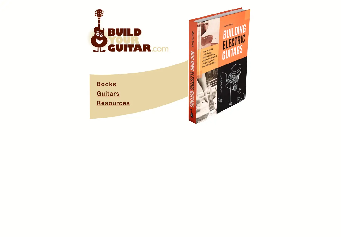 Screenshot of buildyourguitar.com