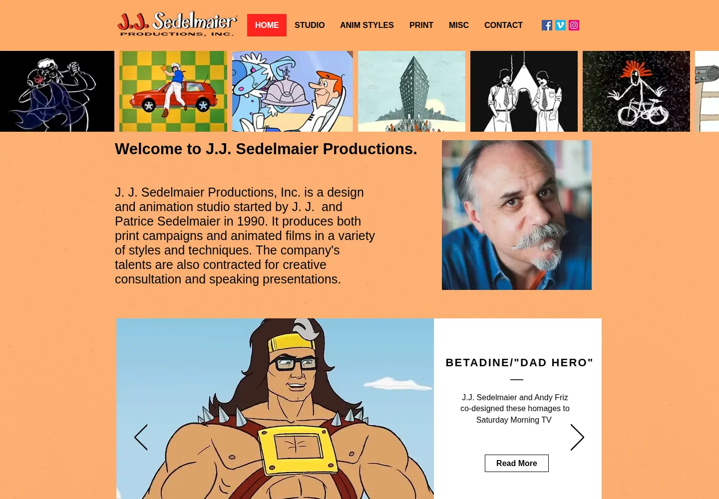 Screenshot of jjsedelmaier.com
