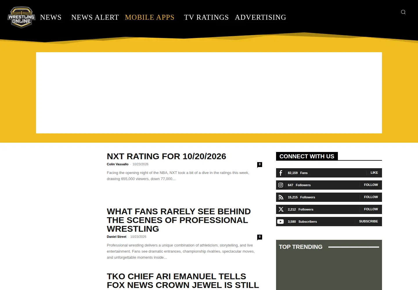 Screenshot of wrestling-online.com