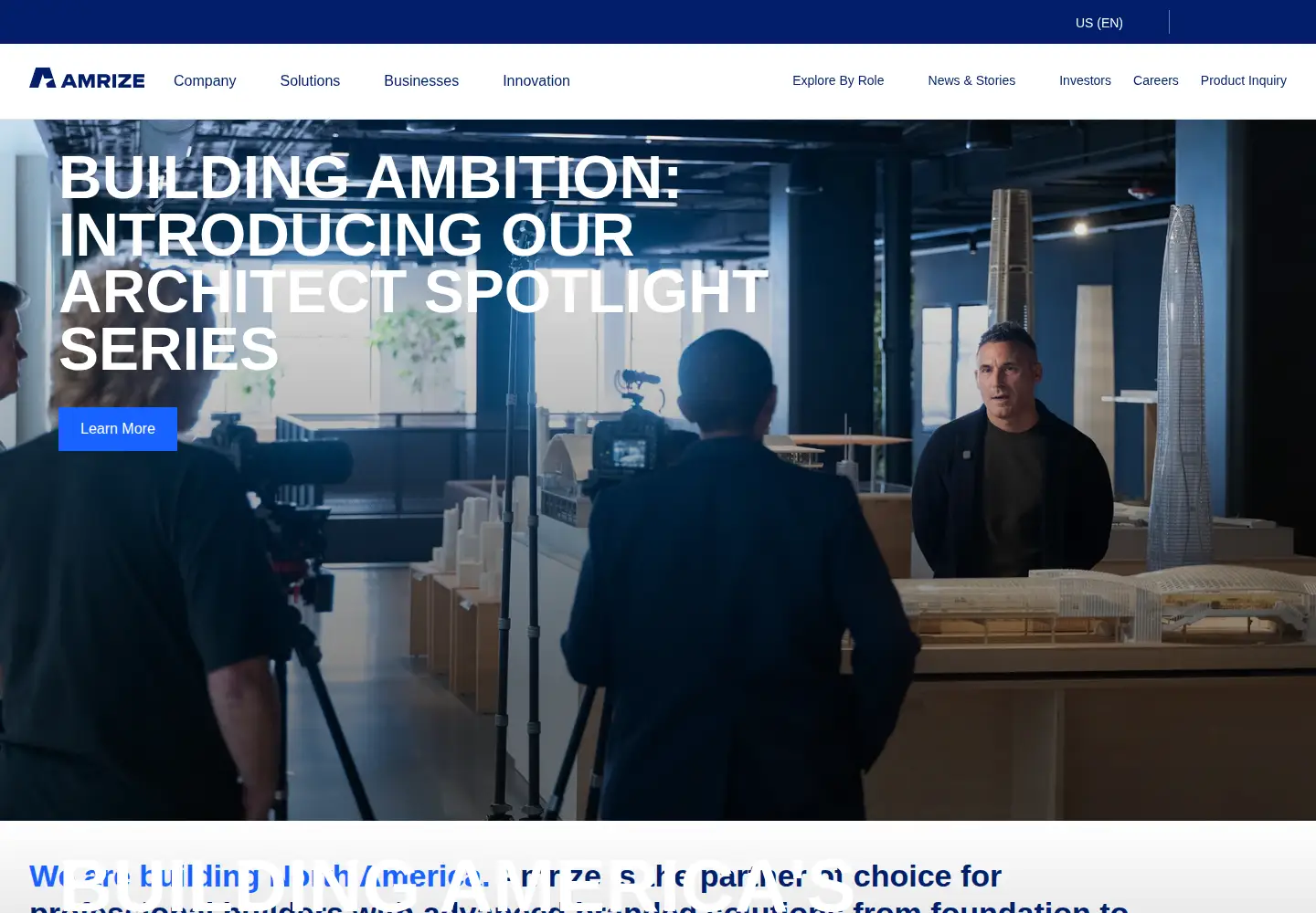 Screenshot of amrize.com