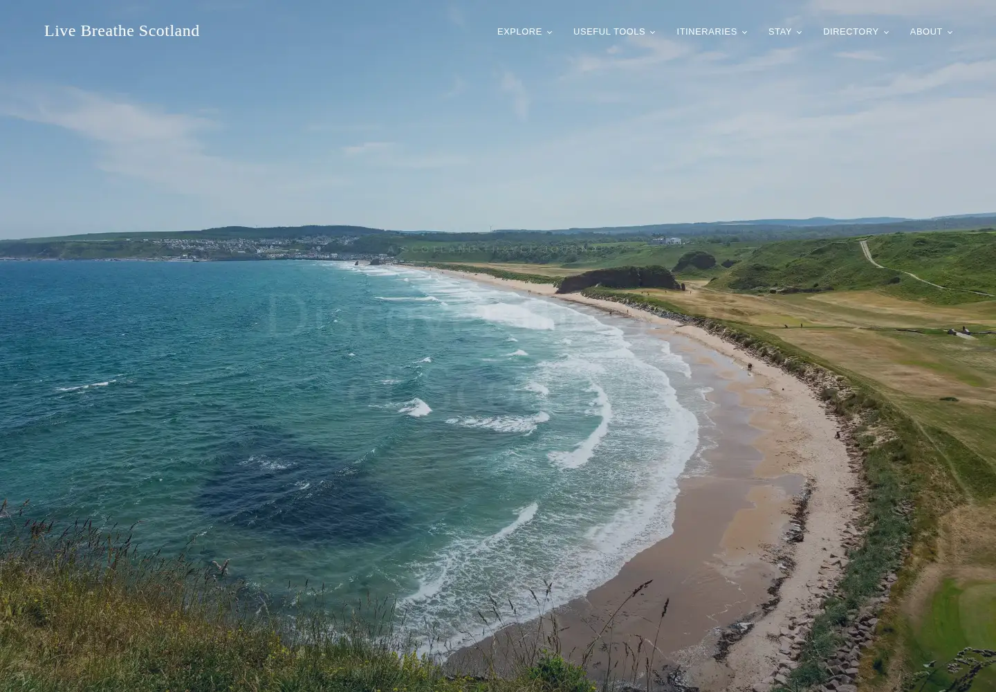 Captured homepage of livebreathescotland.com in the current scan