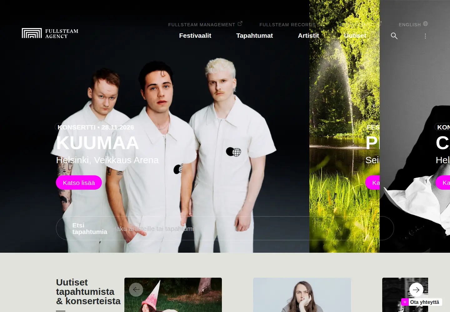 Screenshot of fullsteam.fi