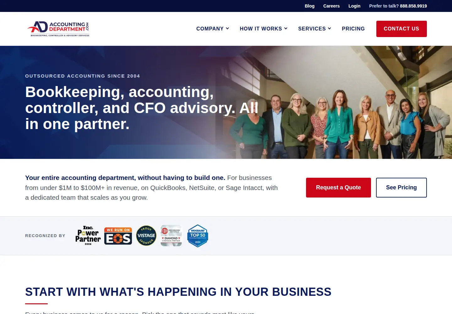 Screenshot of accountingdepartment.com