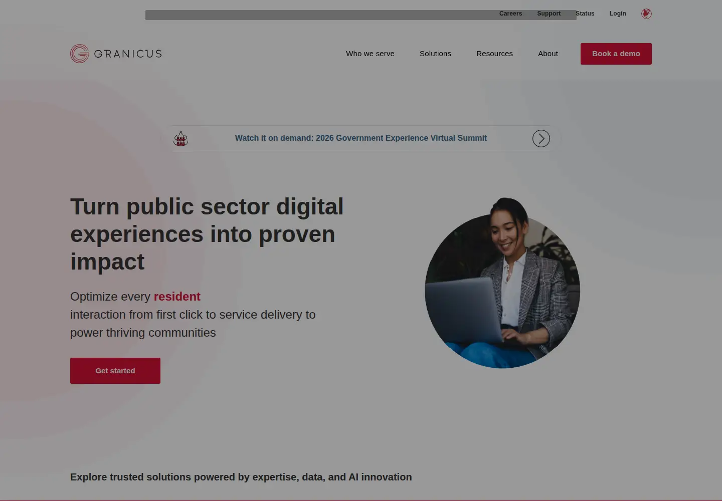 Screenshot of govdelivery.com