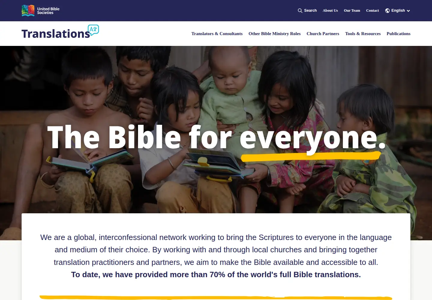 Screenshot of ubs-translations.org