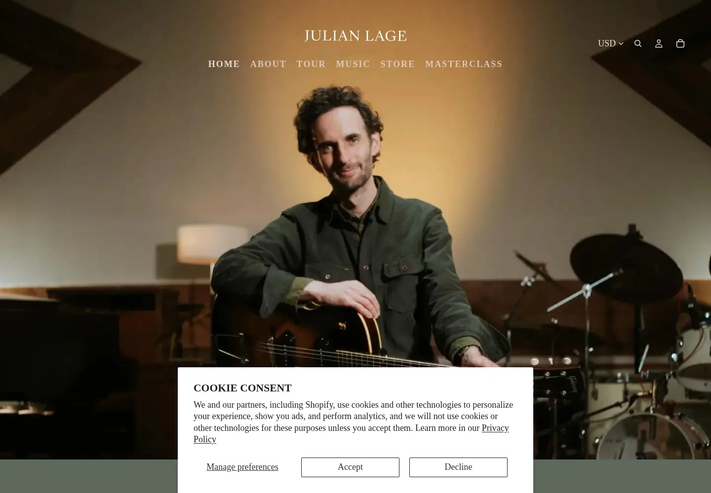 Screenshot of julianlage.com