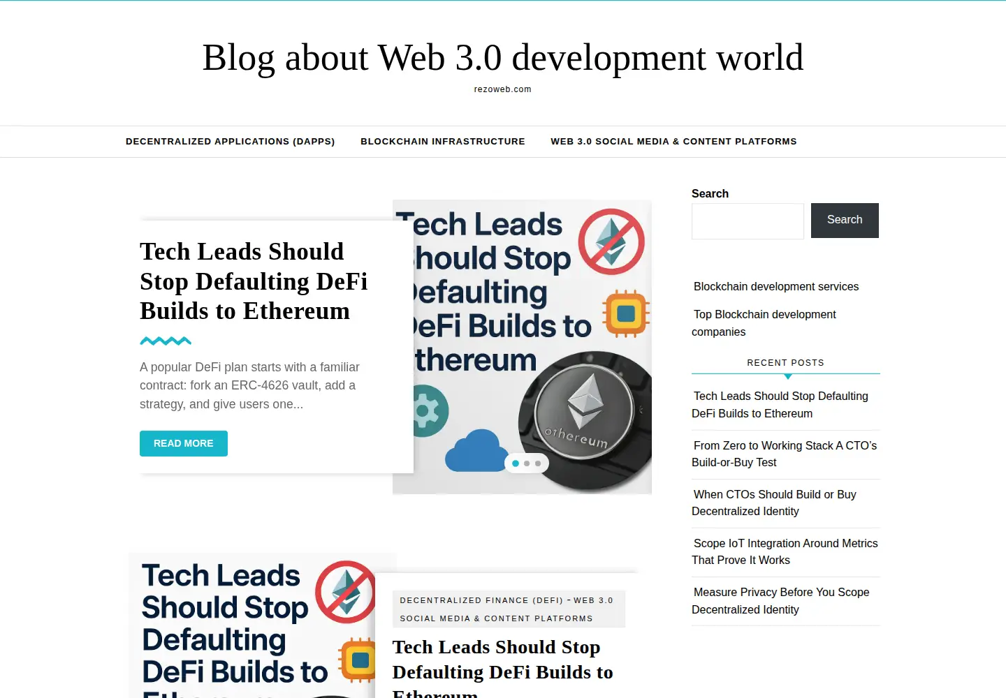 Screenshot of rezoweb.com