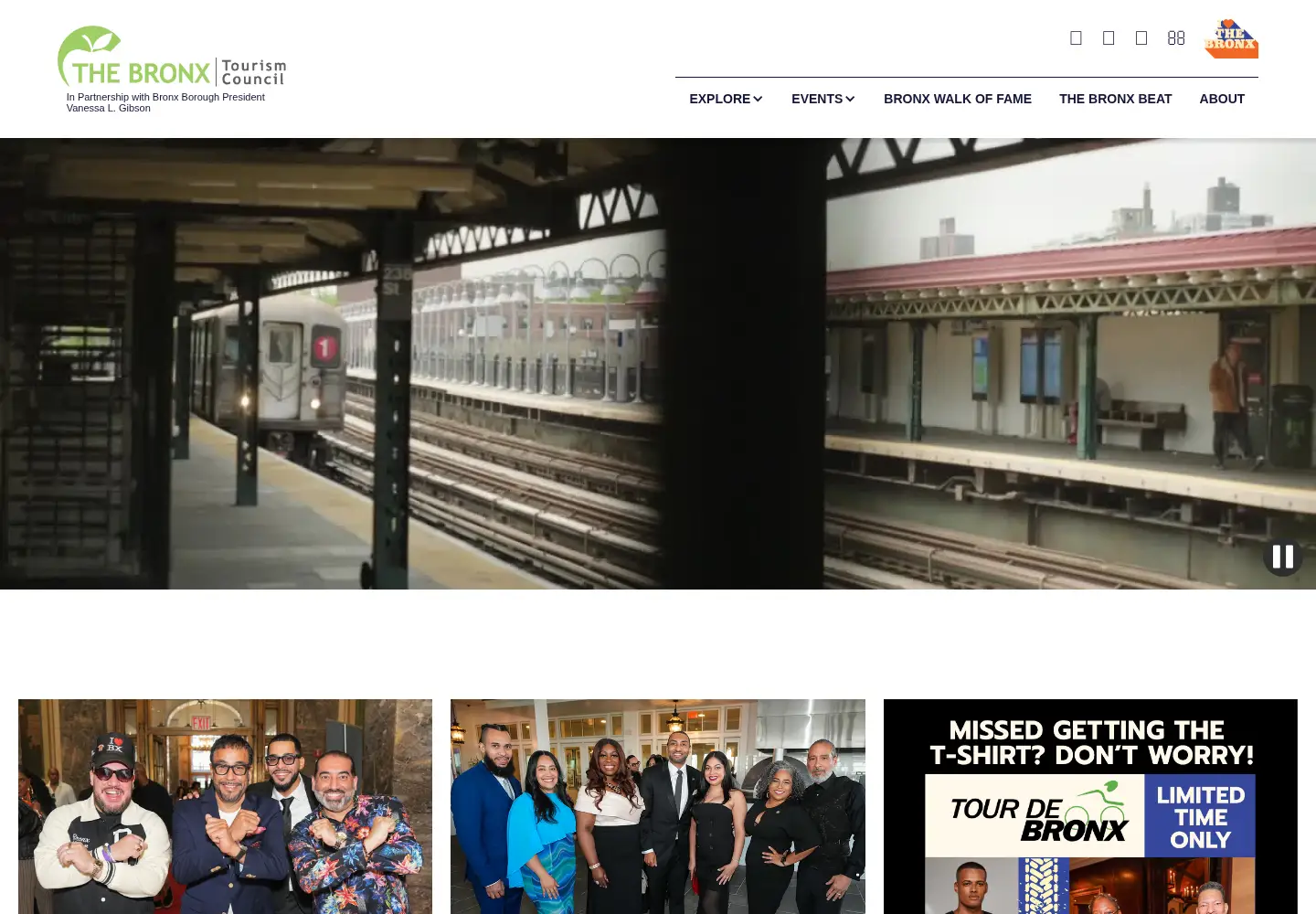 Screenshot of ilovethebronx.com