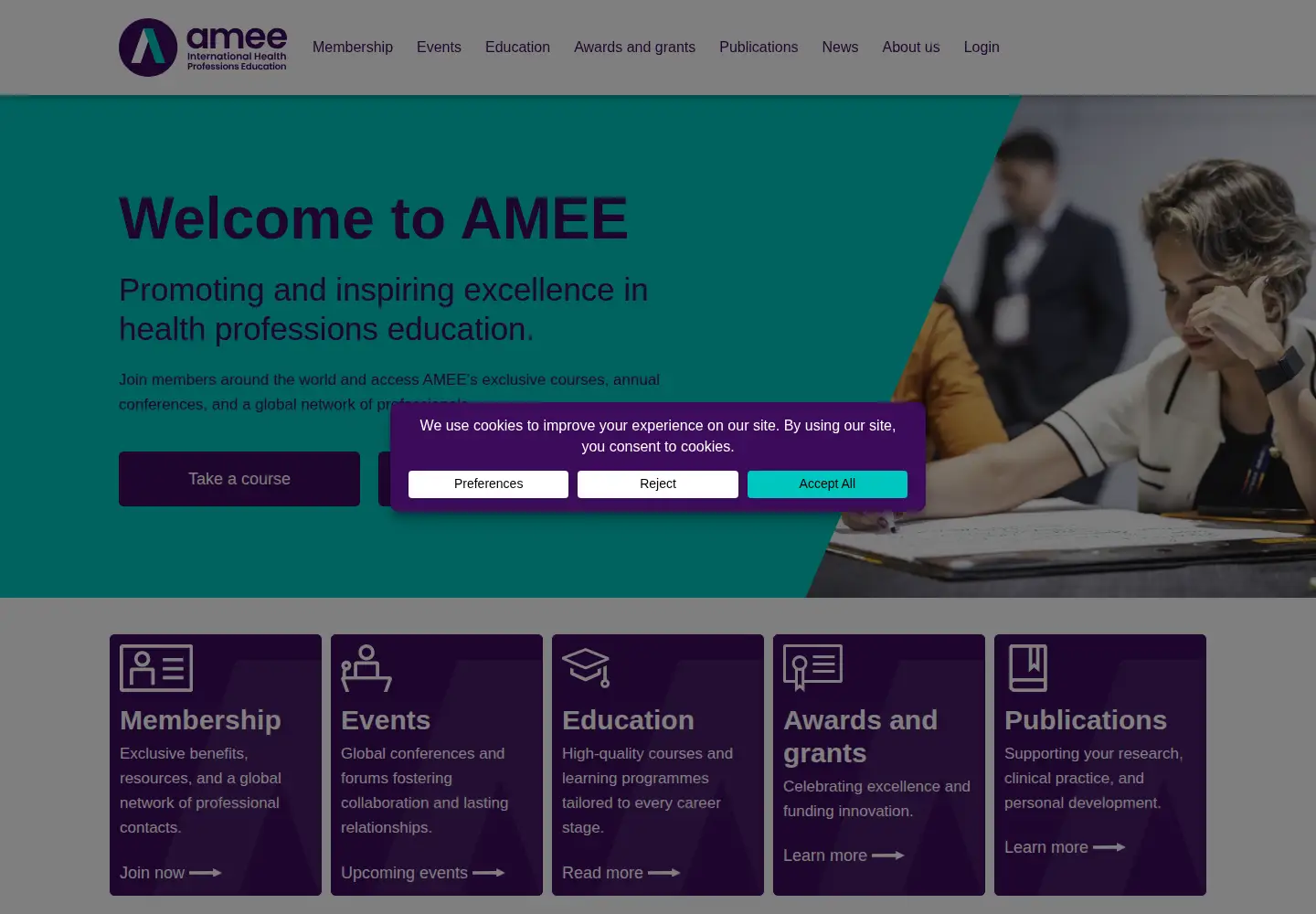 Screenshot of amee.org