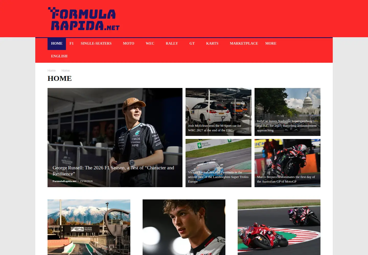 Captured homepage of formularapida.net in the current scan