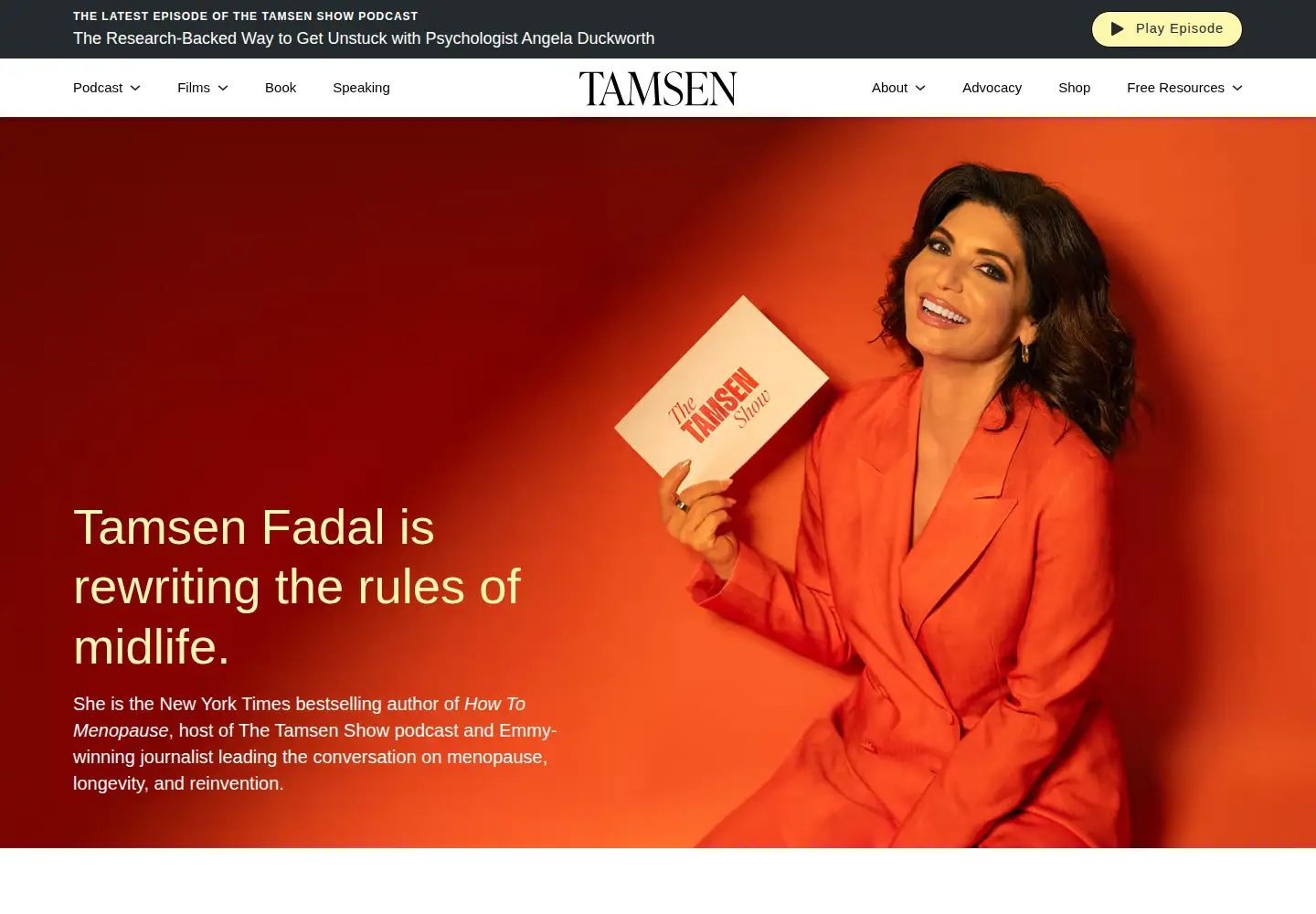 Screenshot of tamsenfadal.com