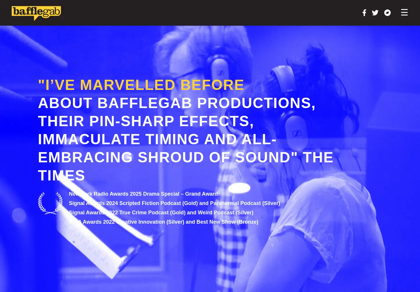 Screenshot of bafflegab.co.uk