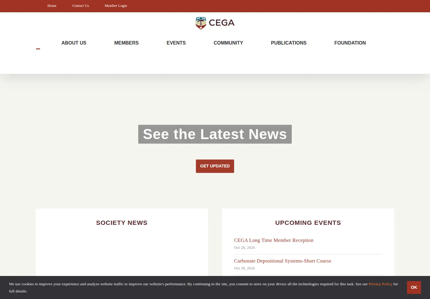 Screenshot of cspg.org