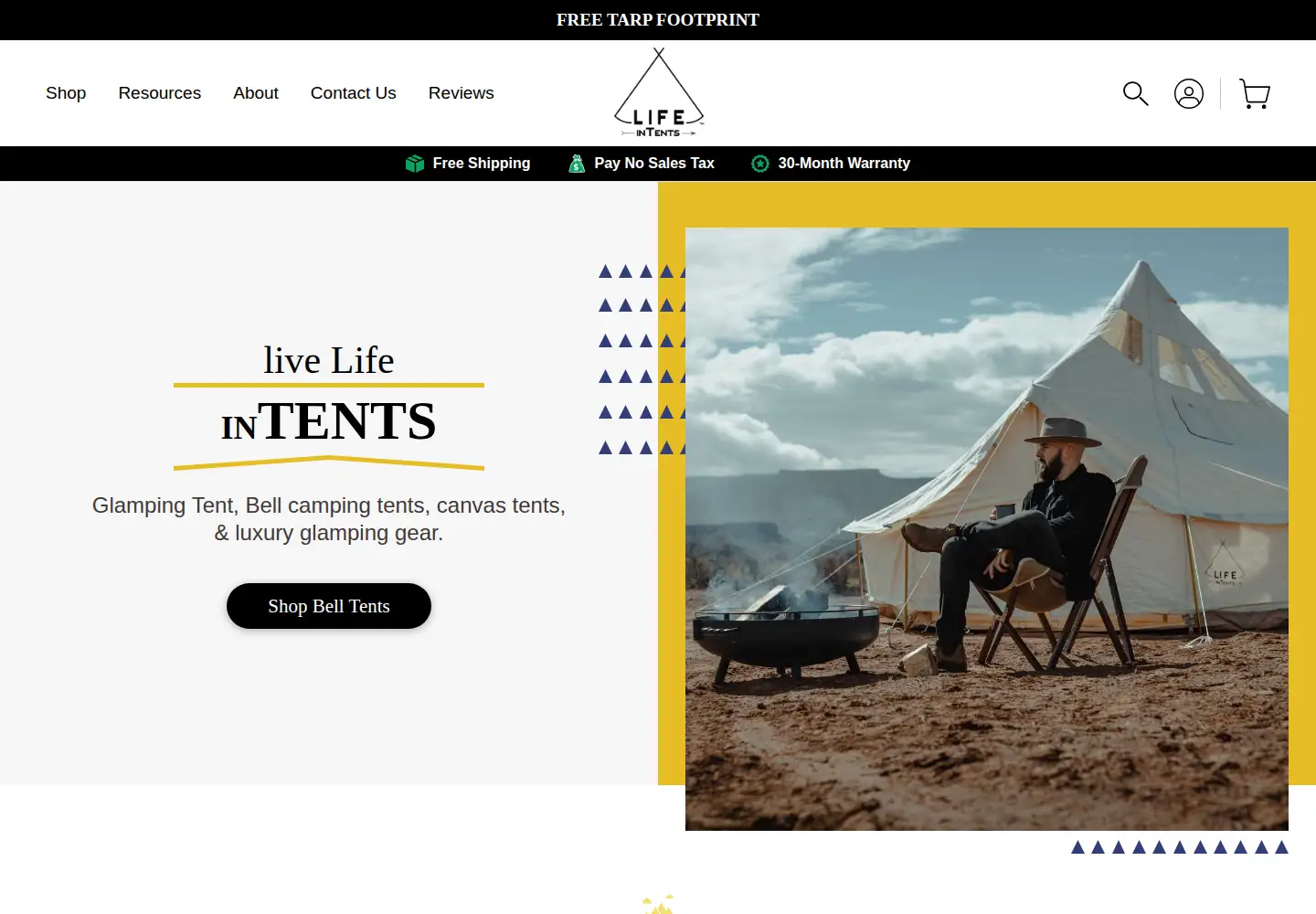 Captured homepage of lifeintents.com in the current scan