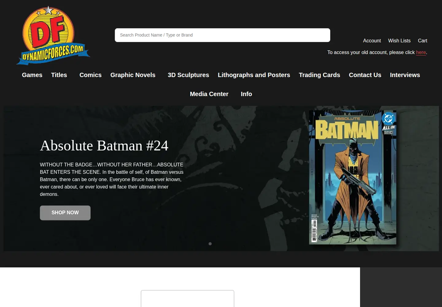 Captured homepage of dynamicforces.com in the current scan
