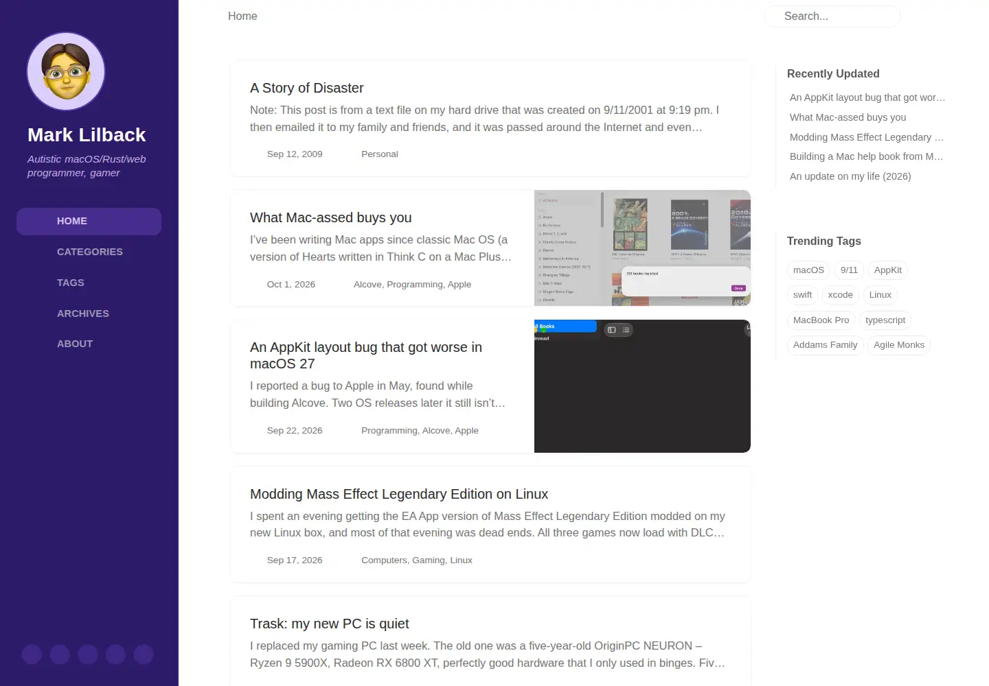 Screenshot of lilback.com