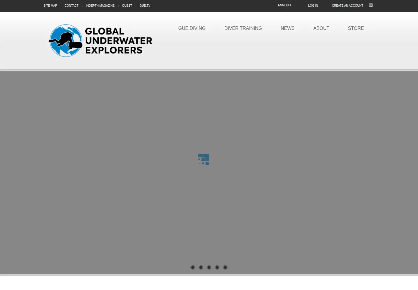 Screenshot of globalunderwaterexplorers.org