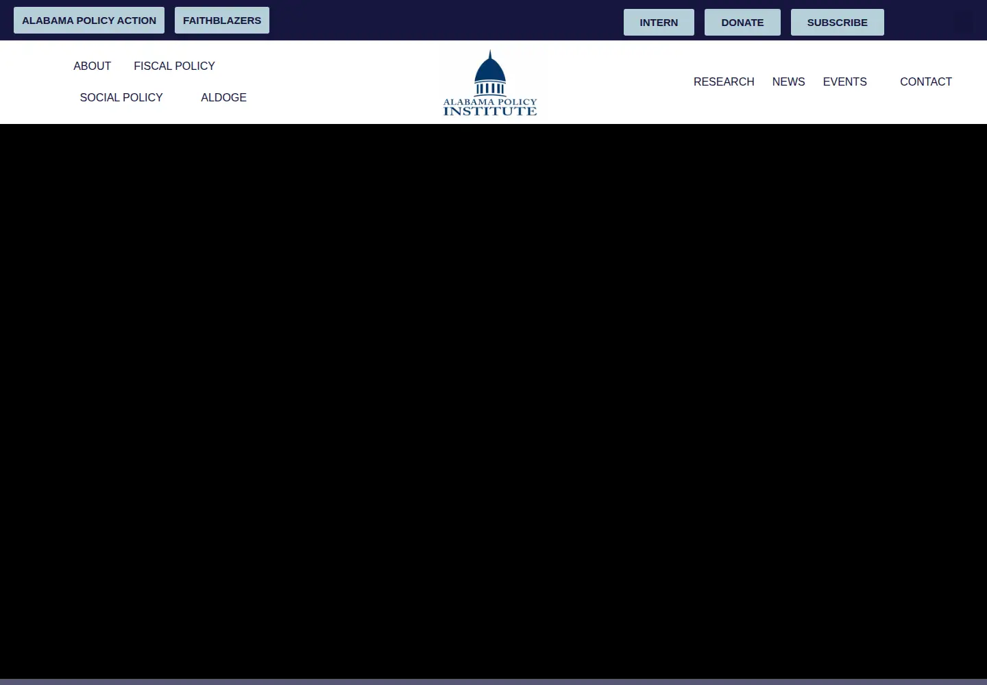 Screenshot of alabamapolicy.org
