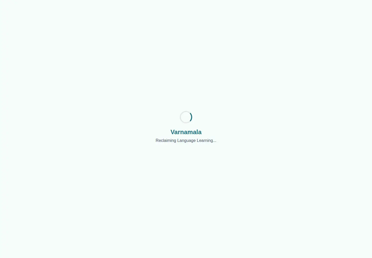 Screenshot of varnamala.org
