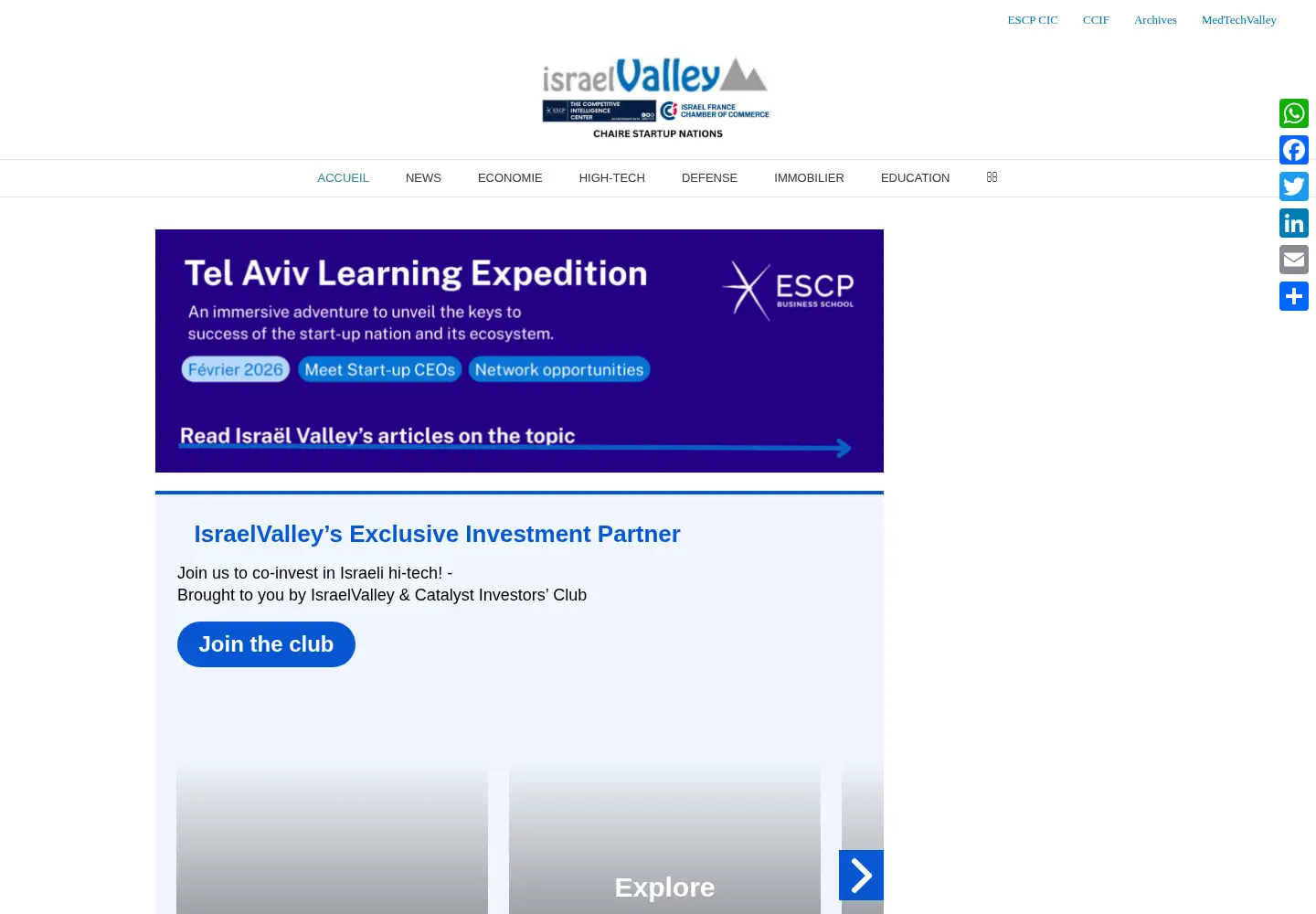 Screenshot of israelvalley.com