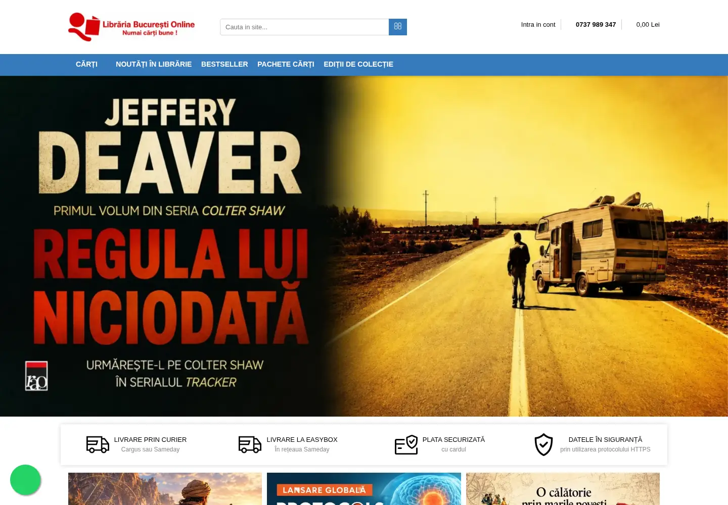 Screenshot of librariabucuresti.com