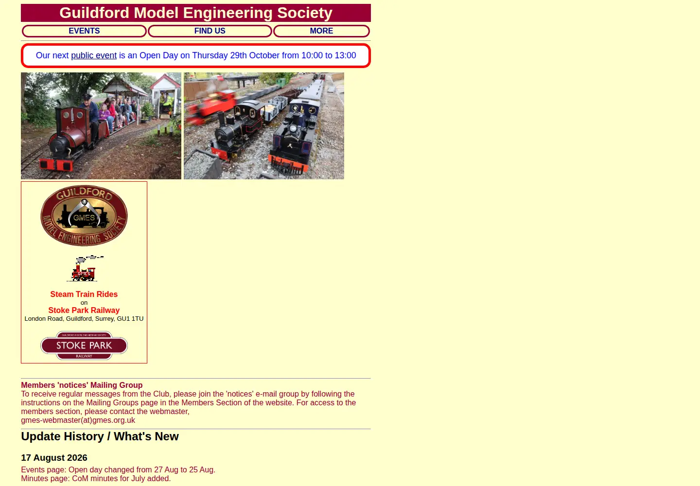 Screenshot of gmes.org.uk