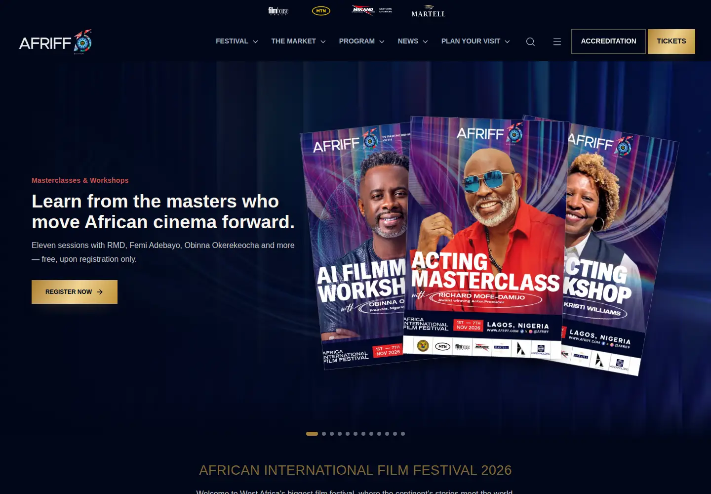 Screenshot of afriff.com