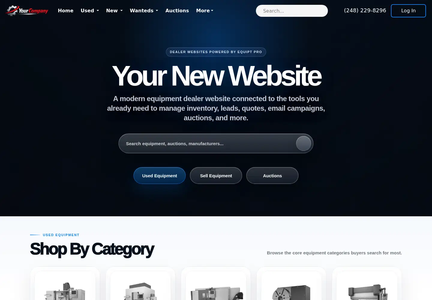 Screenshot of equipped.com