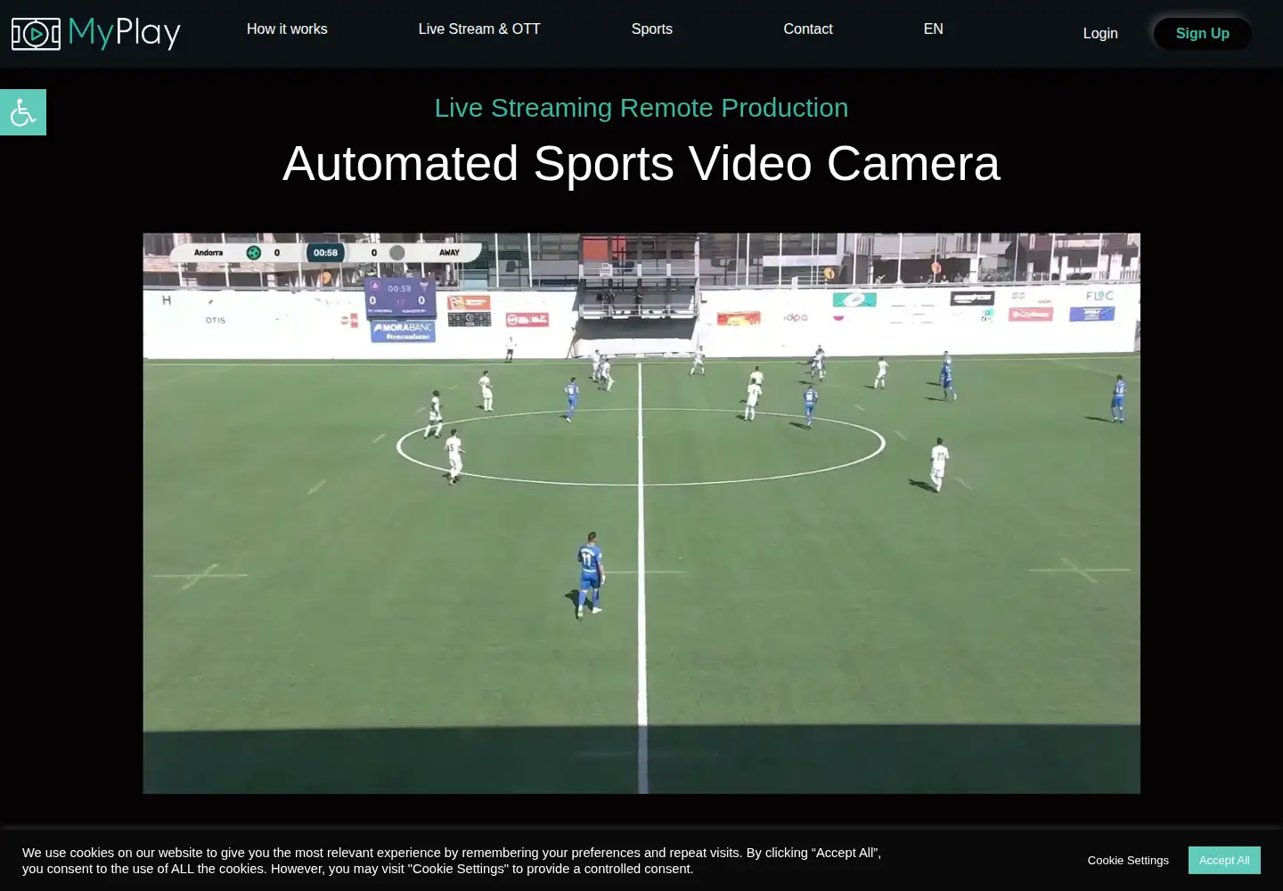 Screenshot of myplay.com