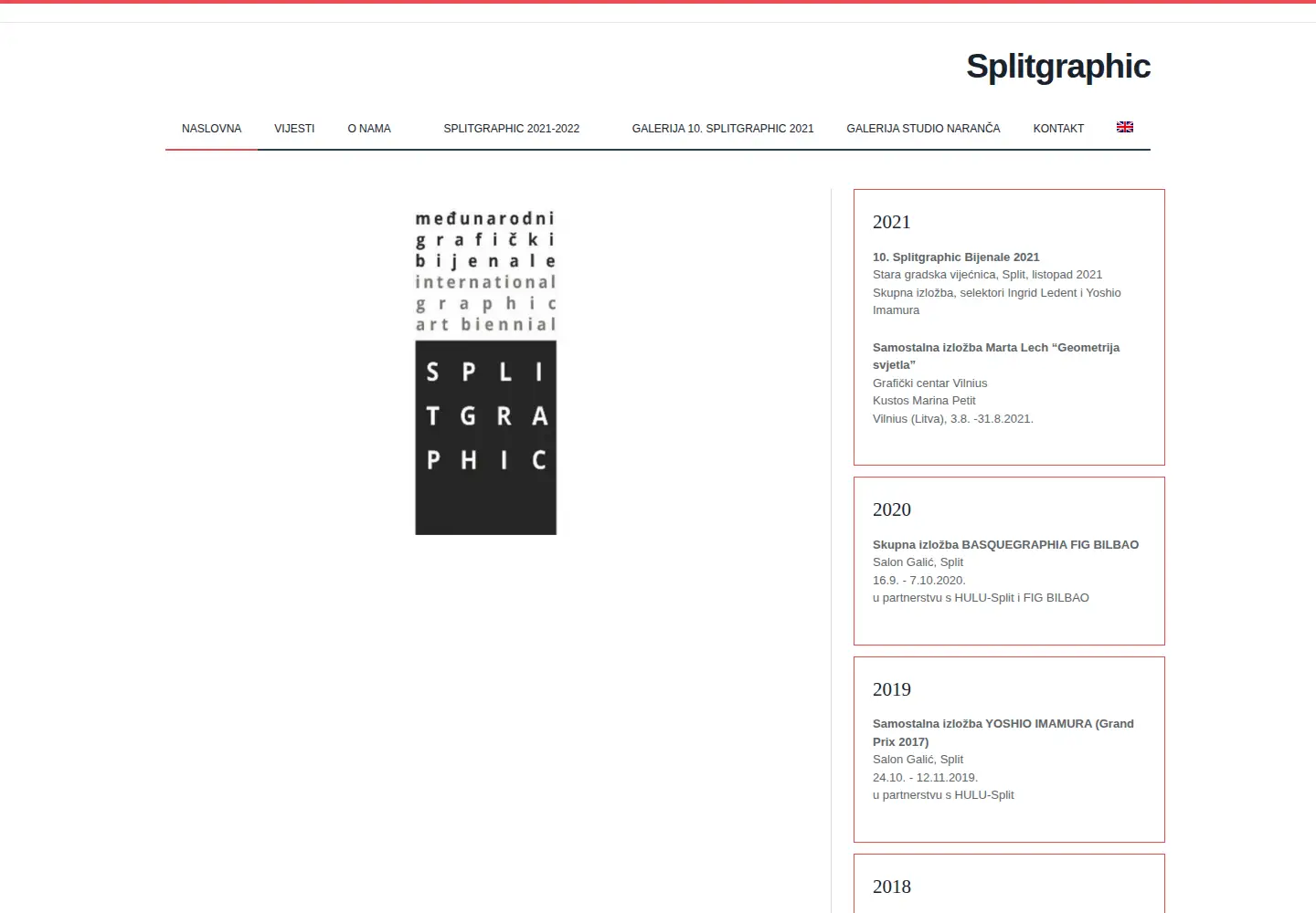 Screenshot of splitgraphic.hr