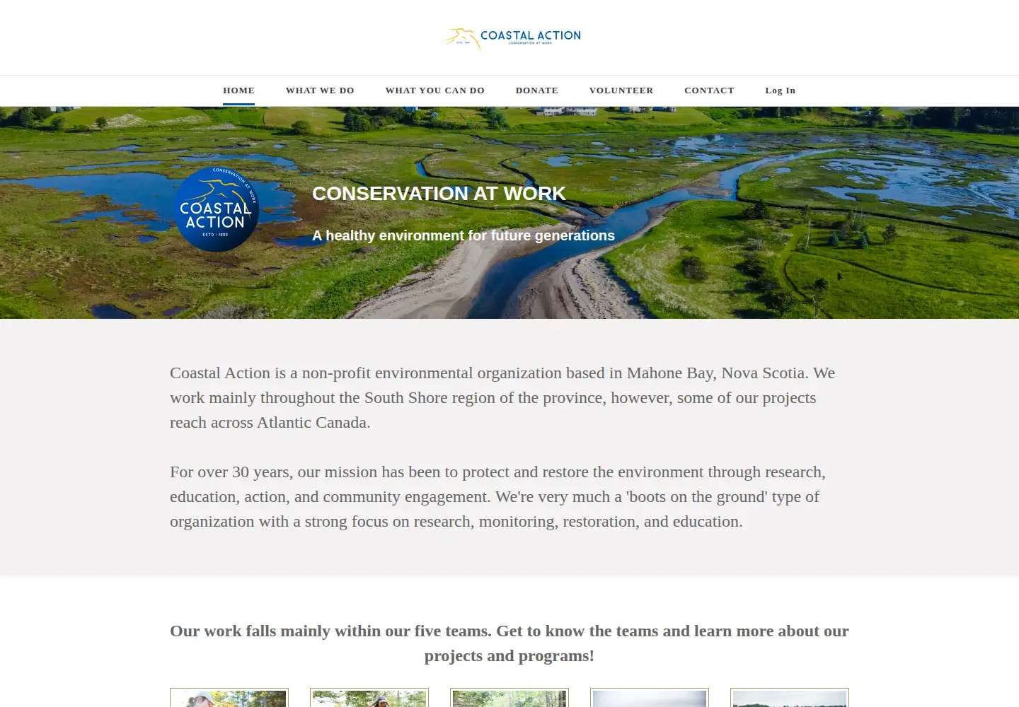Screenshot of coastalaction.org