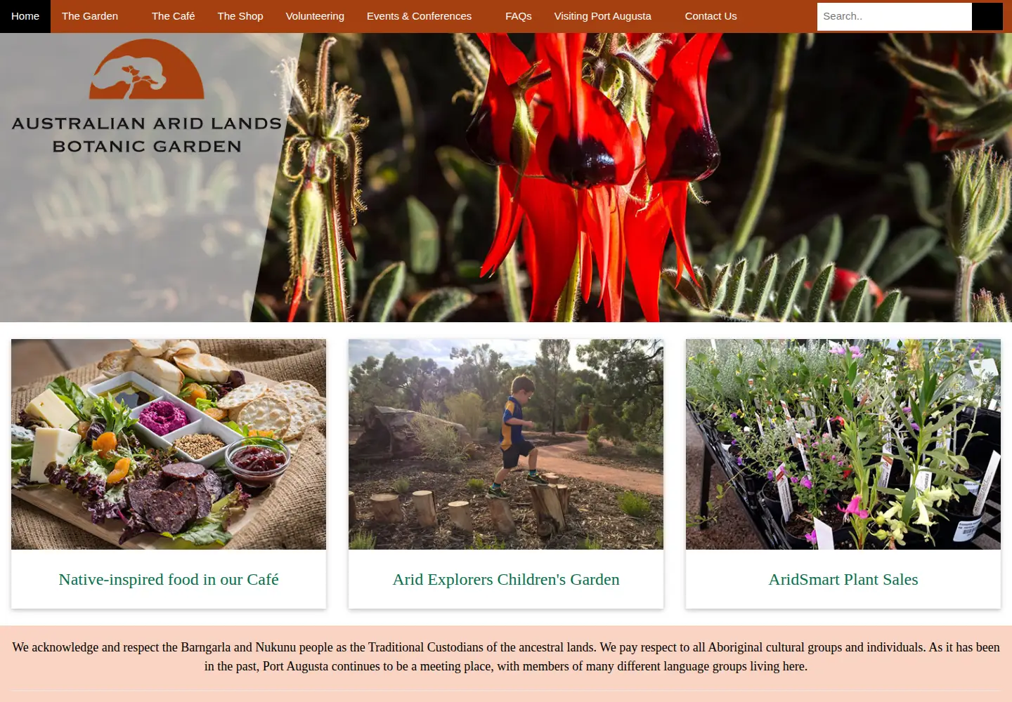 Screenshot of aalbg.sa.gov.au