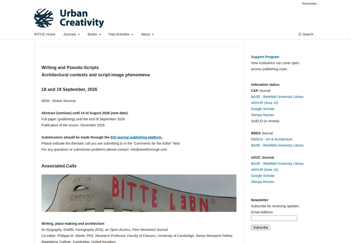 Screenshot of urbancreativity.org