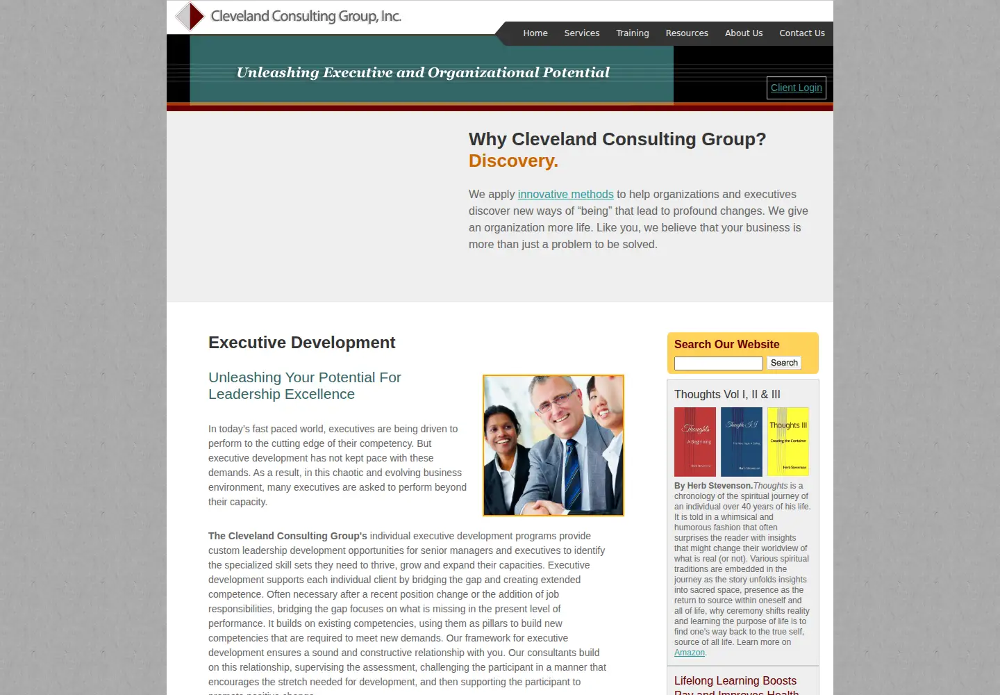 Screenshot of clevelandconsultinggroup.com